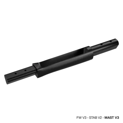 GONG Foil Fuselage Compatible Mâts V3 水翼连接杆 — 侧视图