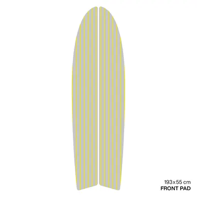 Крепление GONG Front Pad SUP Cruising Brushed — вид сбоку