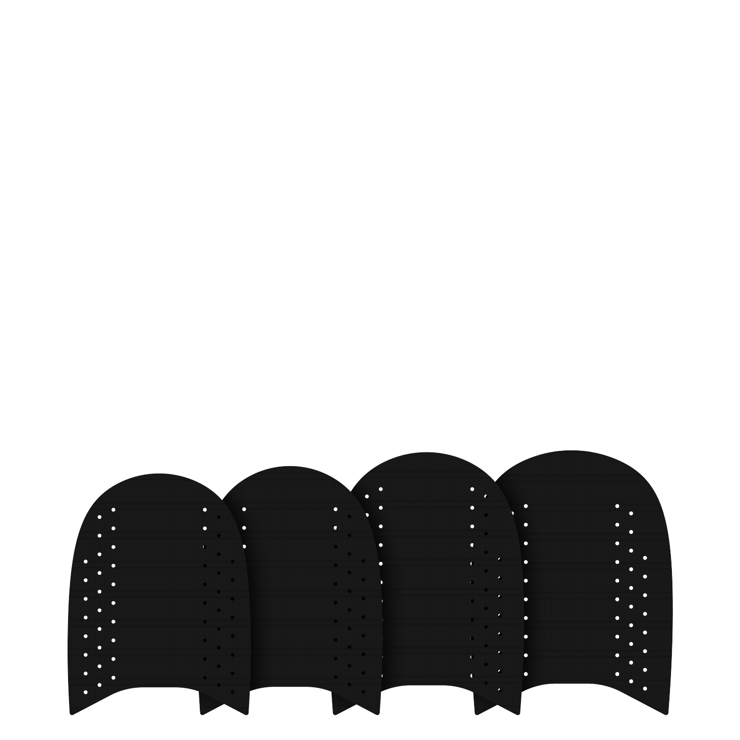 GONG Surf Foil Ridge Front Pad - Shape Lemon Binding — side view
