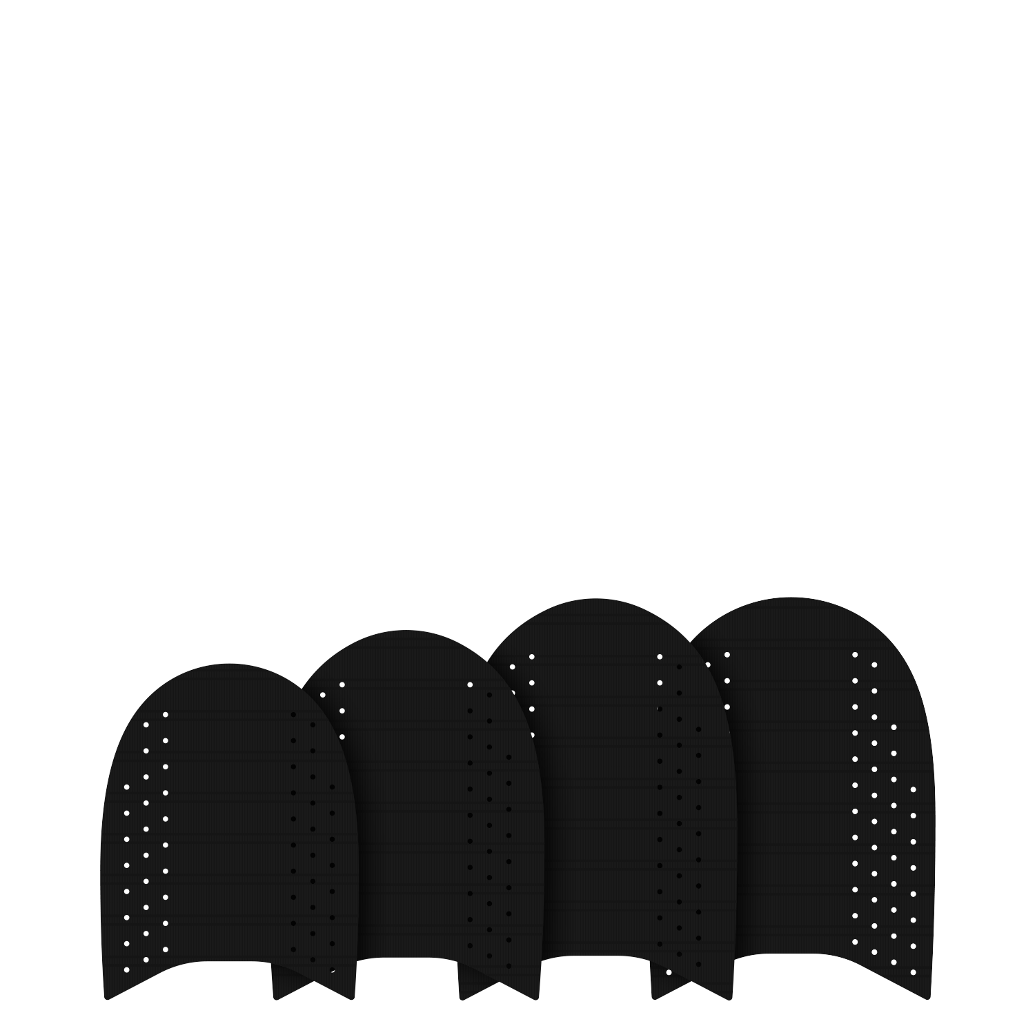 GONG Surf Foil Ridge Front Pad - Shape Scura Binding — side view