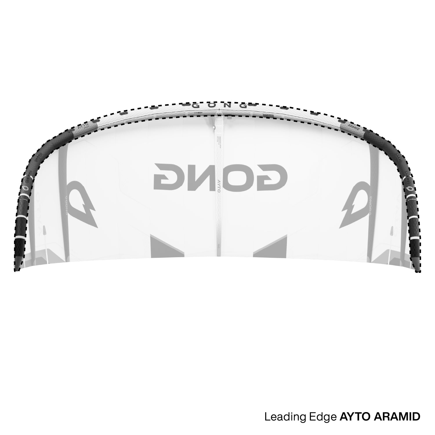 Кайт GONG Kite Ayto Aramid 2026 Spare Parts — вид сбоку