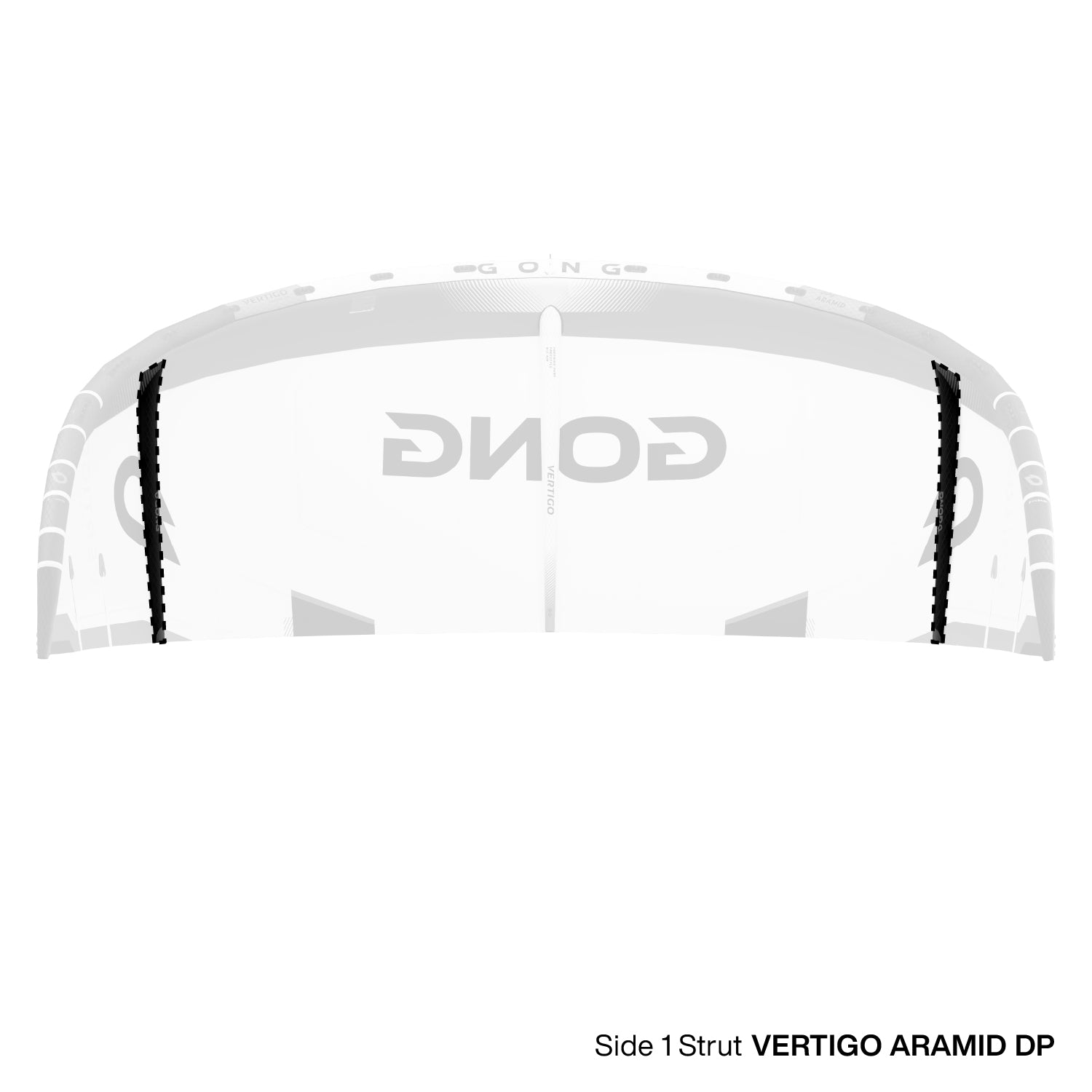 Кайт GONG Kite Vertigo Aramid DP 2026 Spare Parts — вид сверху
