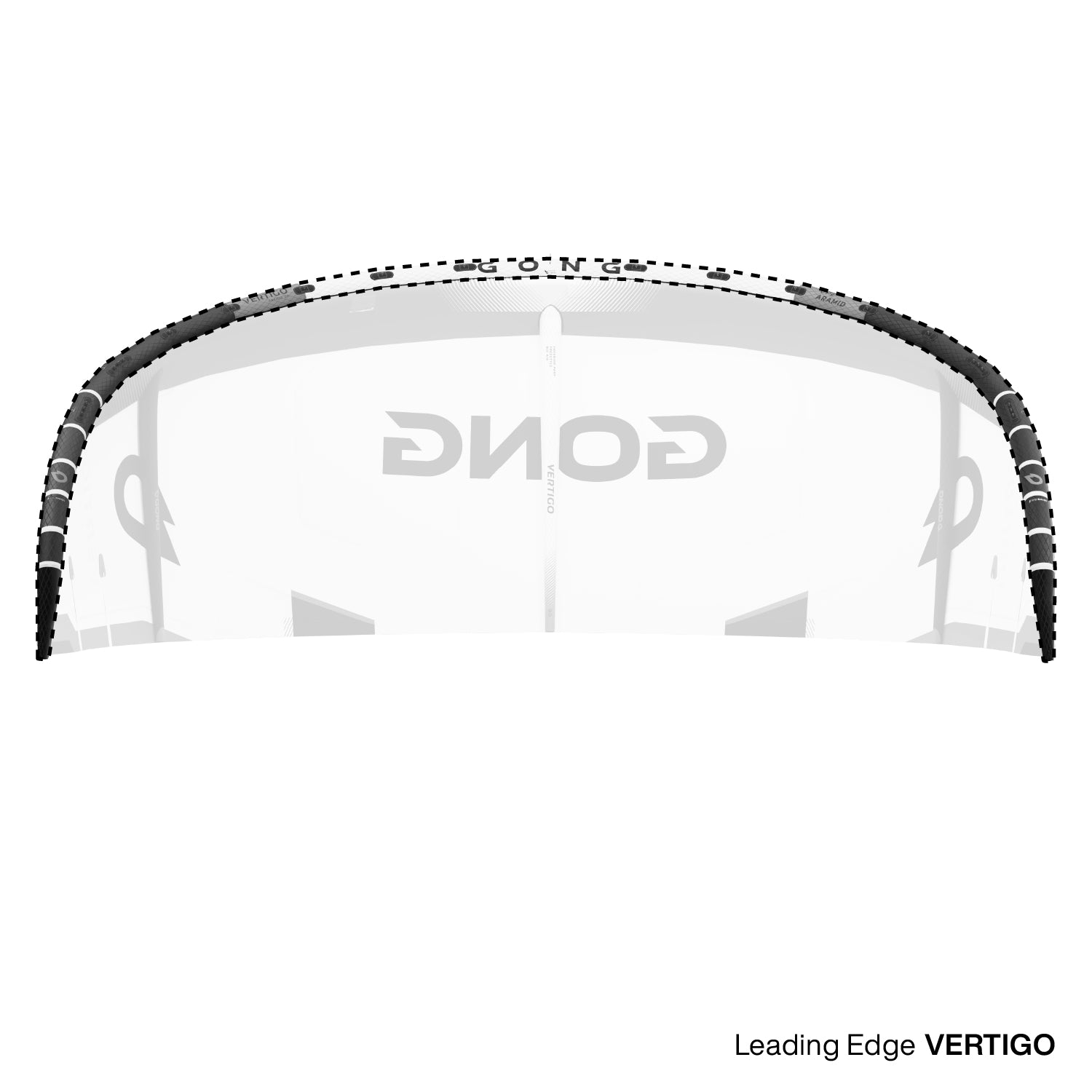 Кайт GONG Kite Vertigo 2026 Spare Parts — вид сбоку