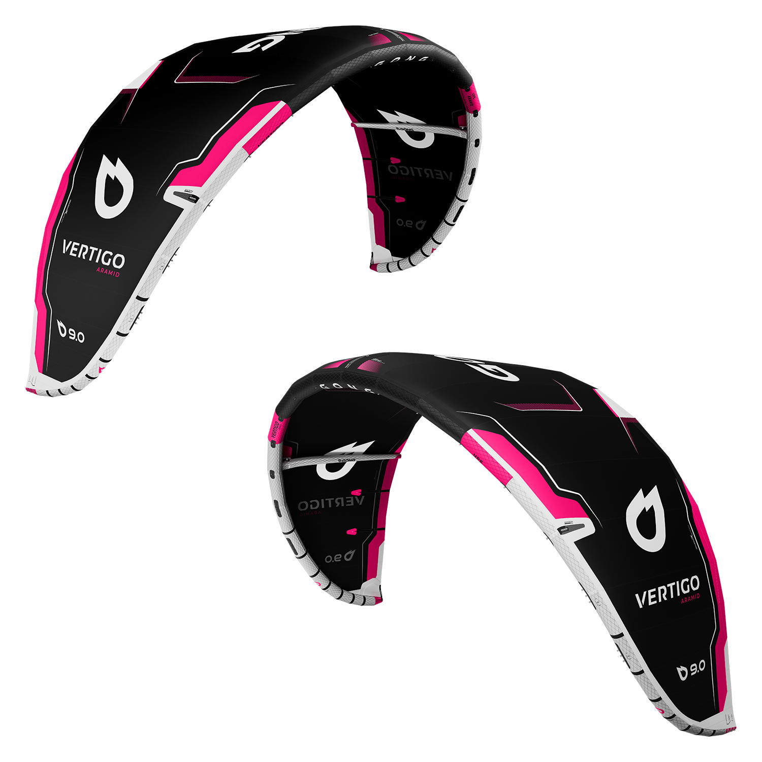 Кайт GONG Kite Vertigo Aramid — вид сбоку