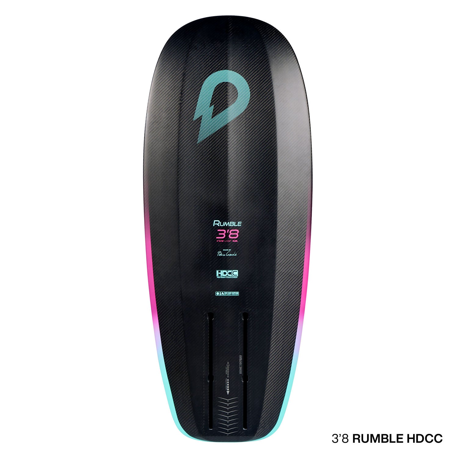 Доска для фойла GONG Kitefoil Board Rumble HDCC 3'8 — вид сверху