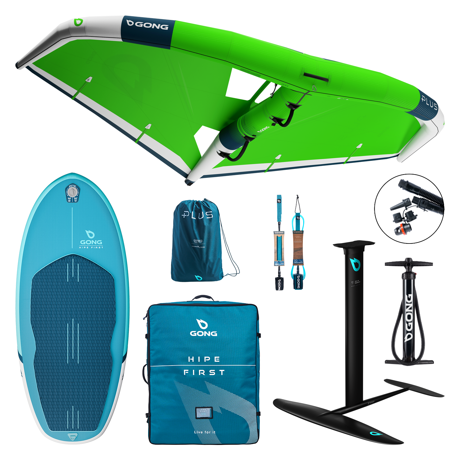 Винг GONG Pack Wing Inflatable HIPE First — вид сбоку