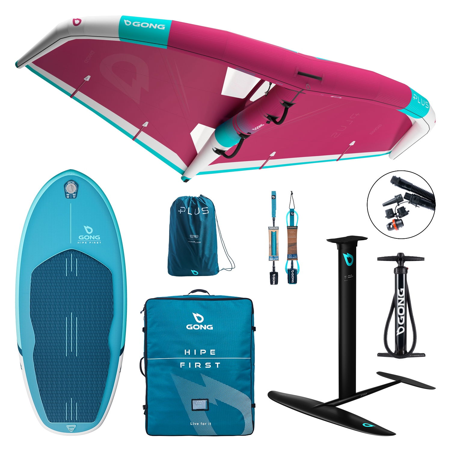 Винг GONG Pack Wing Inflatable HIPE First — вид сверху