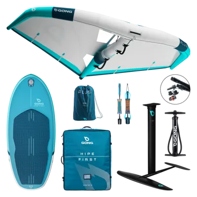 Винг GONG Pack Wing Inflatable HIPE First 2026 — в работе на воде