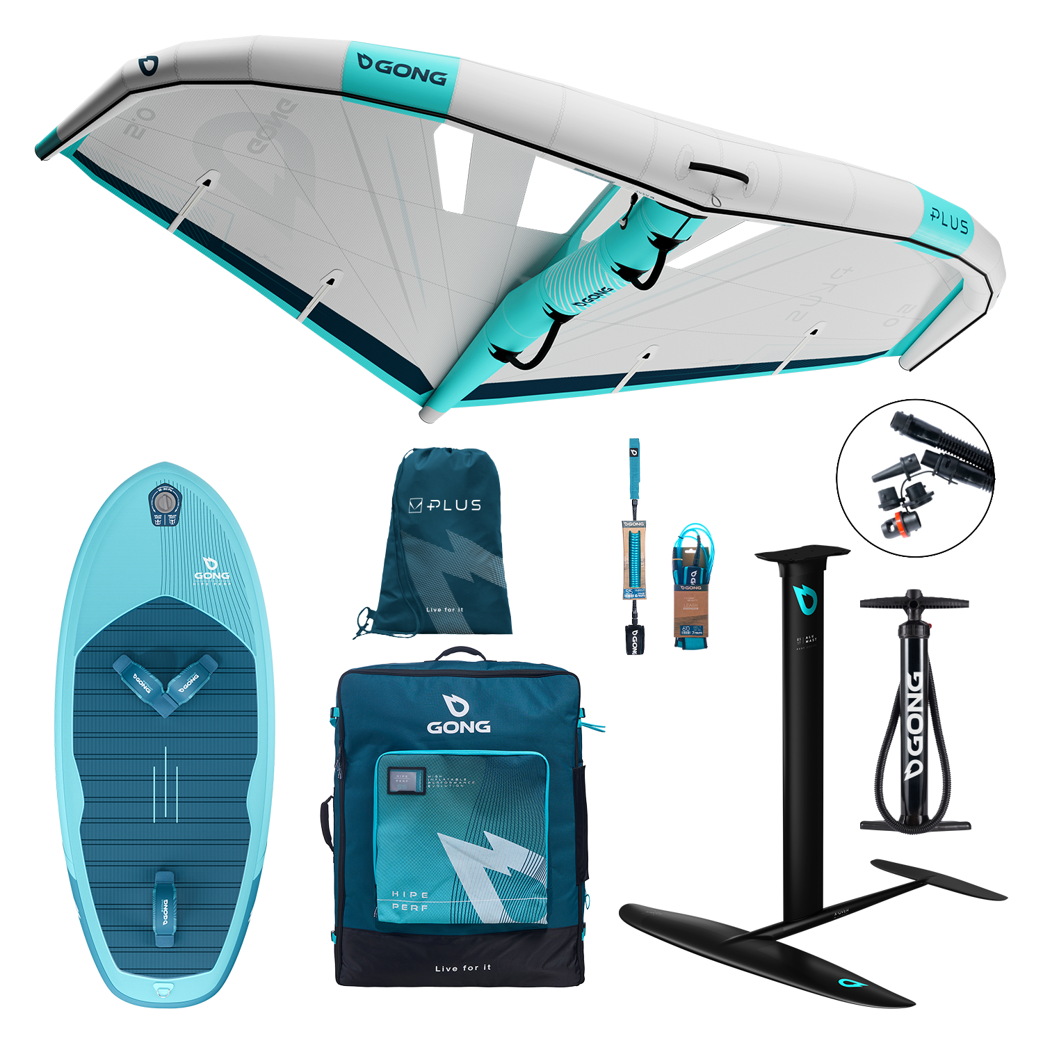 Доска для фойла GONG Pack Wing Inflatable HIPE Perf