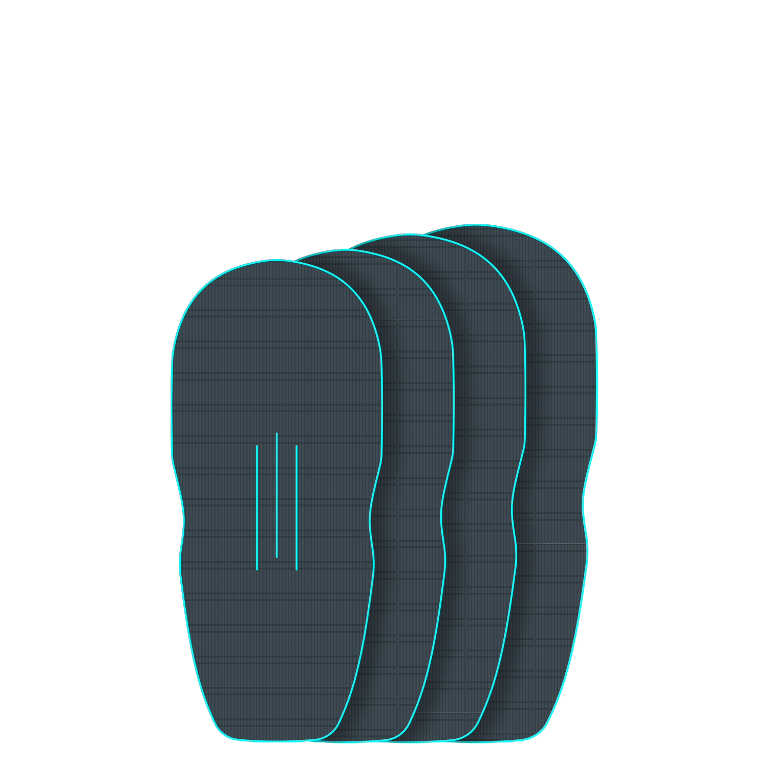 Крепление GONG EVA Wingfoil Ridge Traction Pad Shape Cruzader Diamond