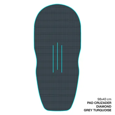 Крепление GONG EVA Wingfoil Ridge Traction Pad Shape Cruzader Diamond — детали конструкции