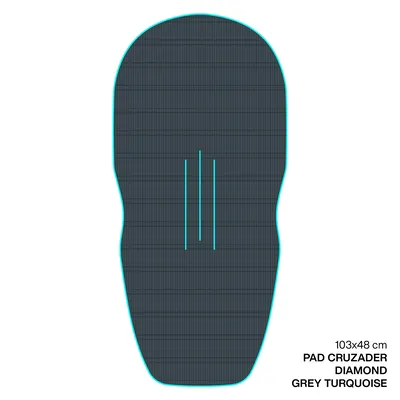 Крепление GONG EVA Wingfoil Ridge Traction Pad Shape Cruzader Diamond — крупный план