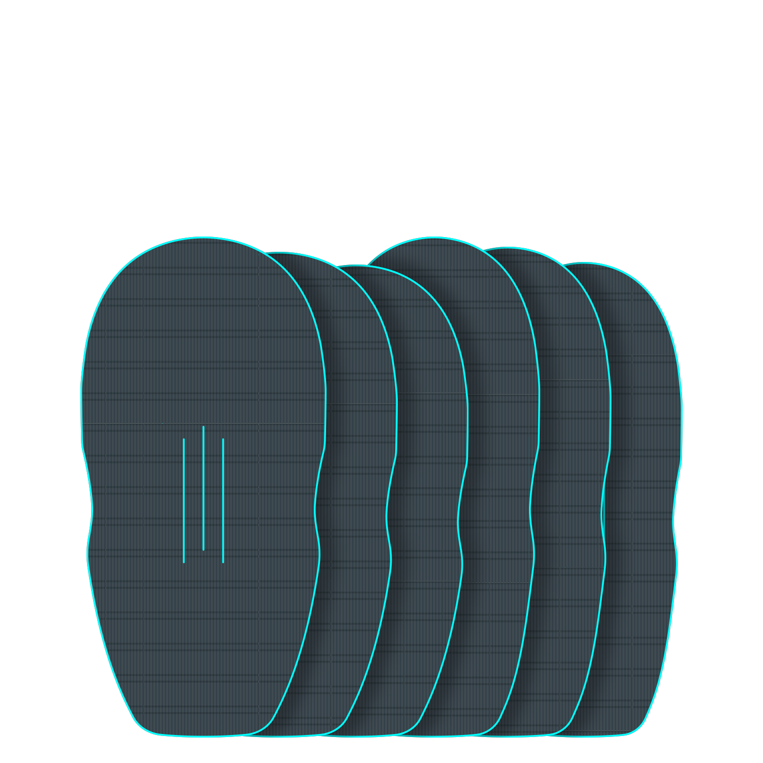 Крепление GONG EVA Wingfoil Ridge Traction Pad Shape Cruzader Point
