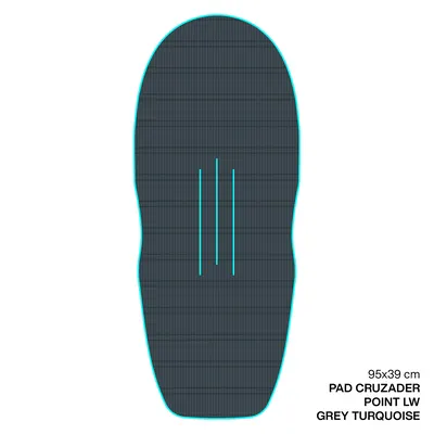 Крепление GONG EVA Wingfoil Ridge Traction Pad Shape Cruzader Point — детали конструкции