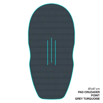 Крепление GONG EVA Wingfoil Ridge Traction Pad Shape Cruzader Point — вид сверху
