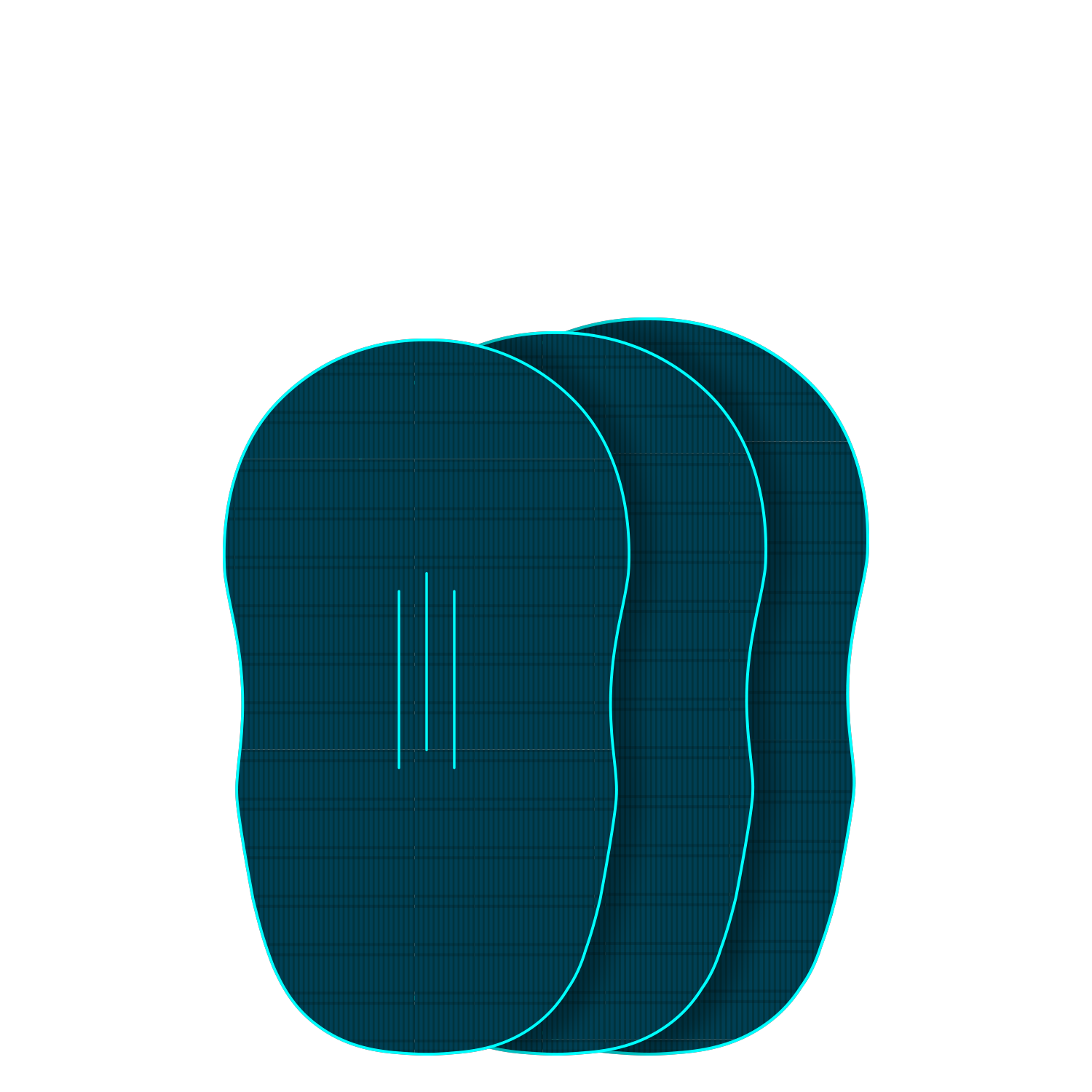 Крепление GONG EVA Wingfoil Ridge Traction Pad Shape Lance