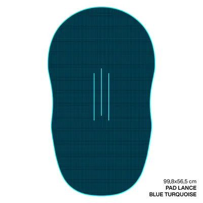 Крепление GONG EVA Wingfoil Ridge Traction Pad Shape Lance — вид сбоку