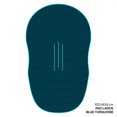 Крепление GONG EVA Wingfoil Ridge Traction Pad Shape Lance — вид сверху