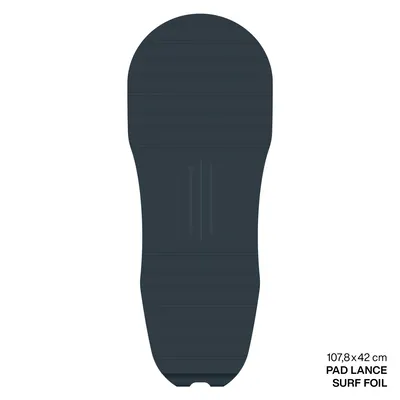 Крепление GONG EVA Surf Foil Ridge Traction Pad Shape Lance — вид сбоку