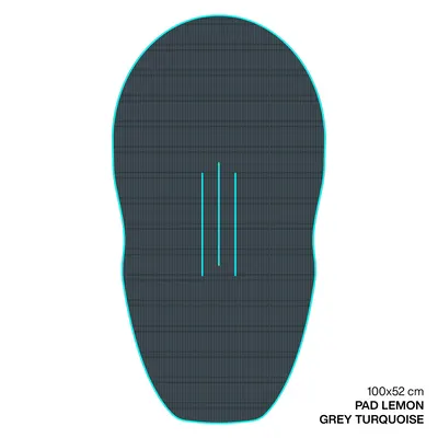 Крепление GONG EVA Wingfoil Ridge Traction Pad Shape Lemon — детали конструкции