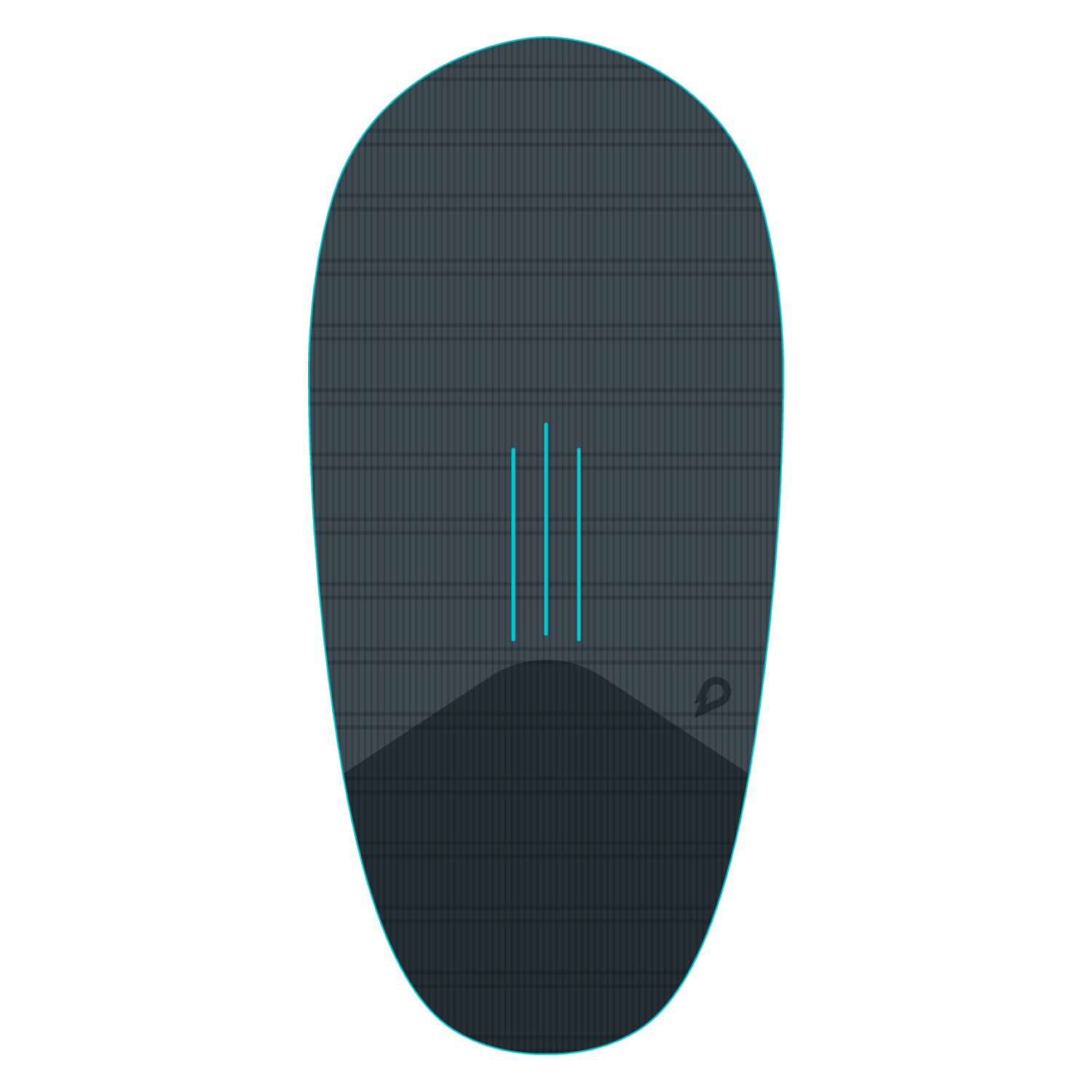 GONG Wingfoil Ridge Traction Pad - Shape Lemon FSP 2X / FSP Pro Binding — construction detail