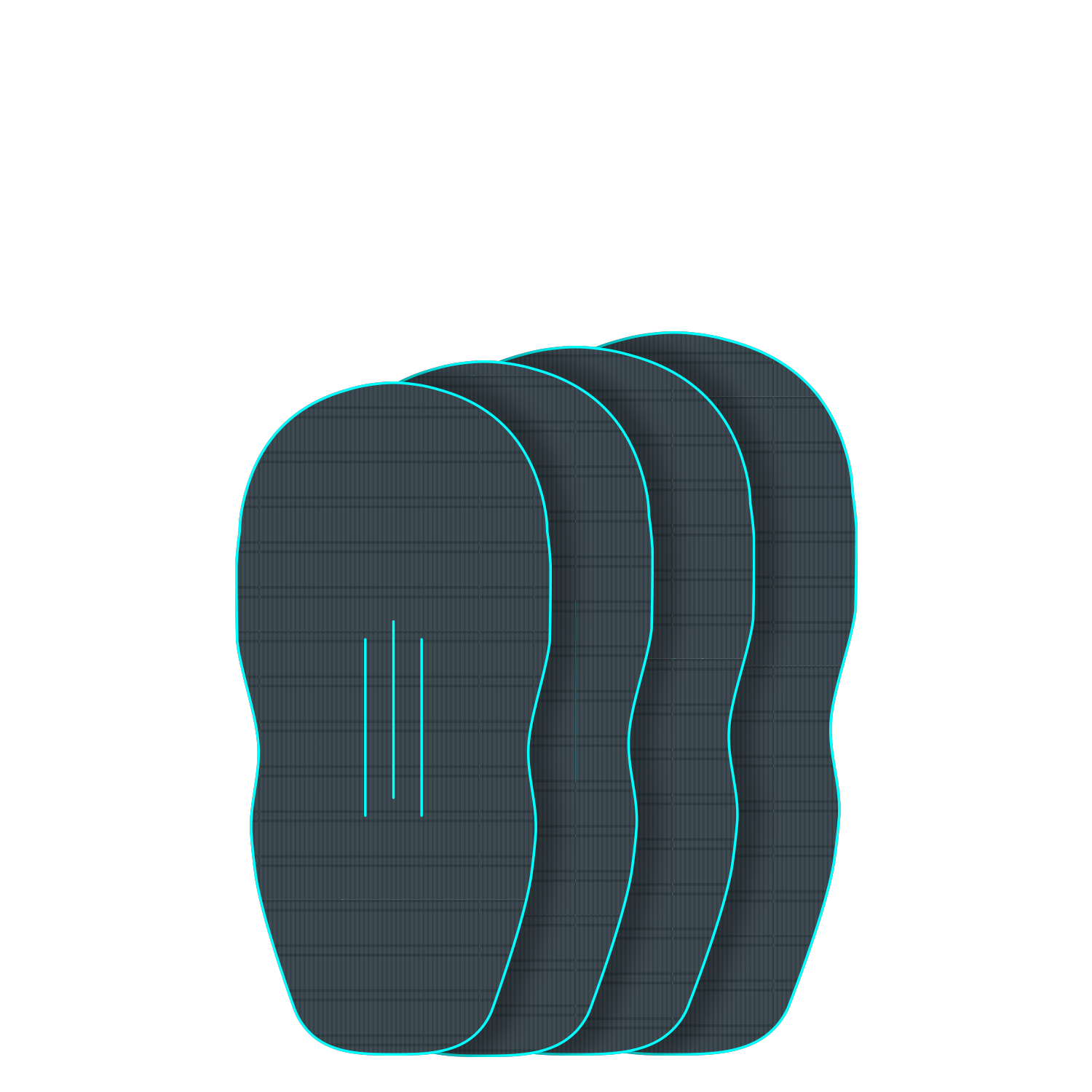 Крепление GONG EVA Wingfoil Ridge Traction Pad Shape Lethal