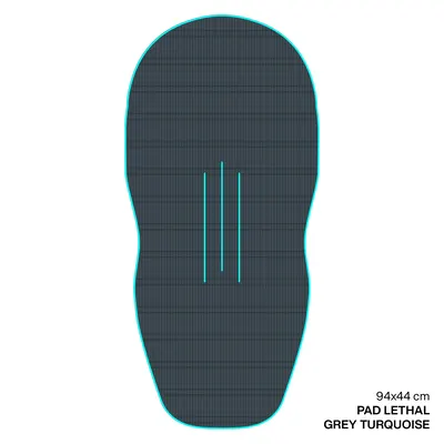 Крепление GONG EVA Wingfoil Ridge Traction Pad Shape Lethal — вид сбоку