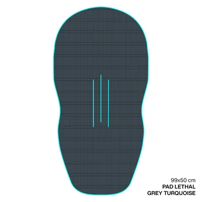Крепление GONG EVA Wingfoil Ridge Traction Pad Shape Lethal — вид сверху