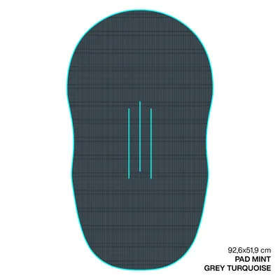 Крепление GONG EVA Wingfoil Ridge Traction Pad Shape Mint — детали конструкции