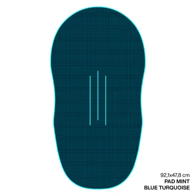 Крепление GONG EVA Wingfoil Ridge Traction Pad Shape Mint — в работе на воде