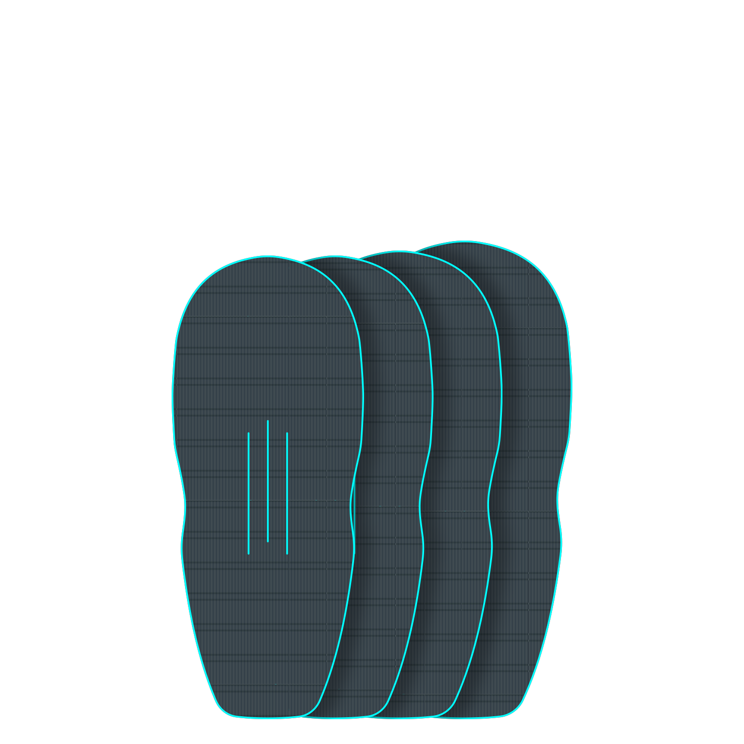 Крепление GONG EVA Wingfoil Ridge Traction Pad Shape Racer