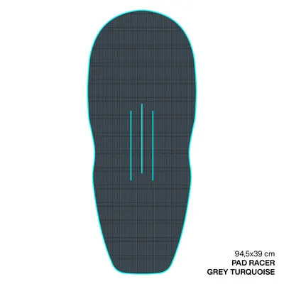 Крепление GONG EVA Wingfoil Ridge Traction Pad Shape Racer — вид сбоку