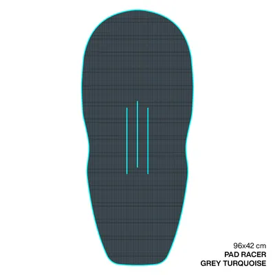 Крепление GONG EVA Wingfoil Ridge Traction Pad Shape Racer — вид сверху