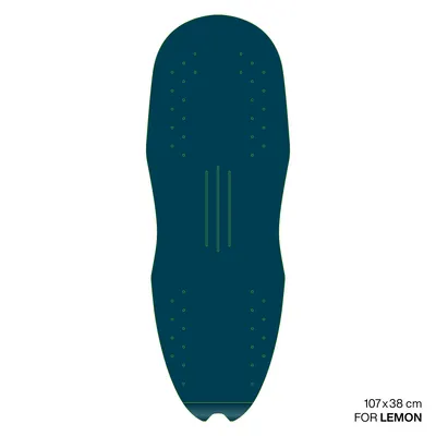Крепление GONG EVA Surf foil Brushed Pad Shape Lemon — крупный план