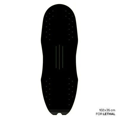 Крепление GONG EVA Surf foil Brushed Pad Shape Lethal — детали конструкции