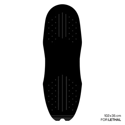 Крепление GONG EVA Surf foil Brushed Pad Shape Lethal — вид сверху