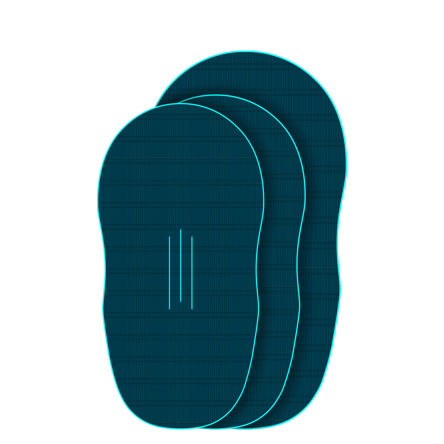 Крепление GONG EVA Wingfoil Ridge Traction Pad Shape Zuma