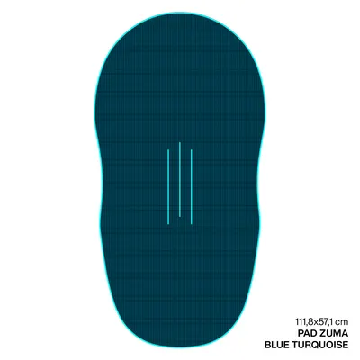 Крепление GONG EVA Wingfoil Ridge Traction Pad Shape Zuma — вид сбоку