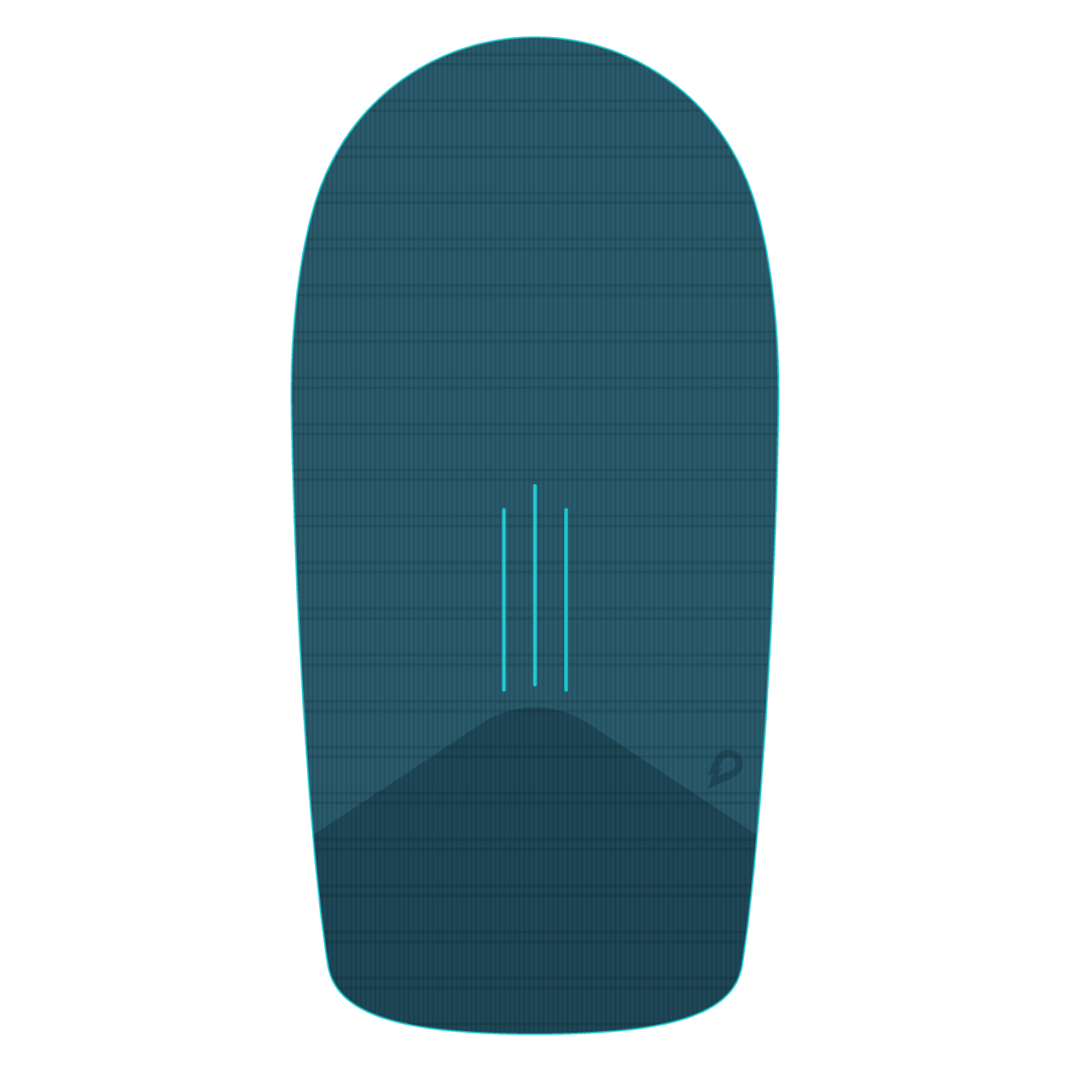 GONG Wingfoil Ridge Traction Pad - Shape Zuma Wood 2X / FSP 2X Binding — buy at K1.surf