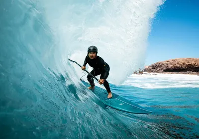 GONG Pagaie Carbon Pro 9 SUP paddle — in action on the water
