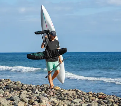 GONG Foil Cover Stab H Foil stabiliser — in action on the water