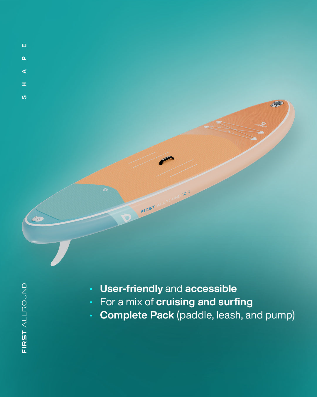 SUP-доска GONG Pack SUP Inflatable First Allround — construction detail