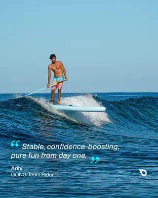 SUP-доска GONG Pack SUP Inflatable First Allround — в работе на воде