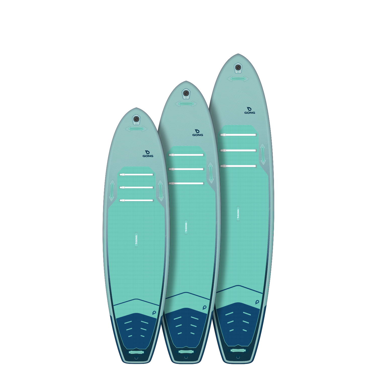 SUP-доска GONG SUP Inflatable I-SUP Allround — вид сбоку