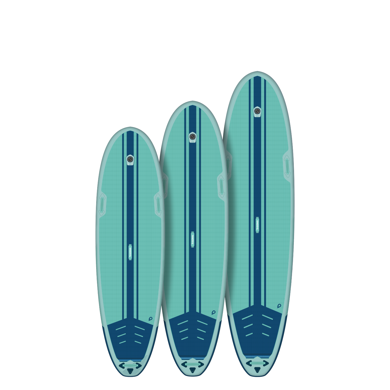 SUP-доска GONG SUP Inflatable I-SUP Longboard — side view