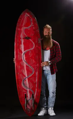 Сёрф-доска GONG Factory Surf 7'3 Carter PU Irm — вид сбоку