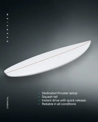 Сёрф-доска GONG Surf Chemical EPS 2020 — детали конструкции