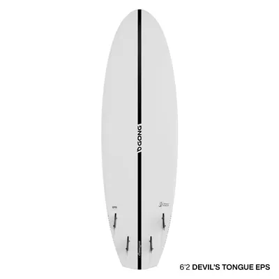Сёрф-доска GONG Surf Devil'S Tongue EPS — вид сверху