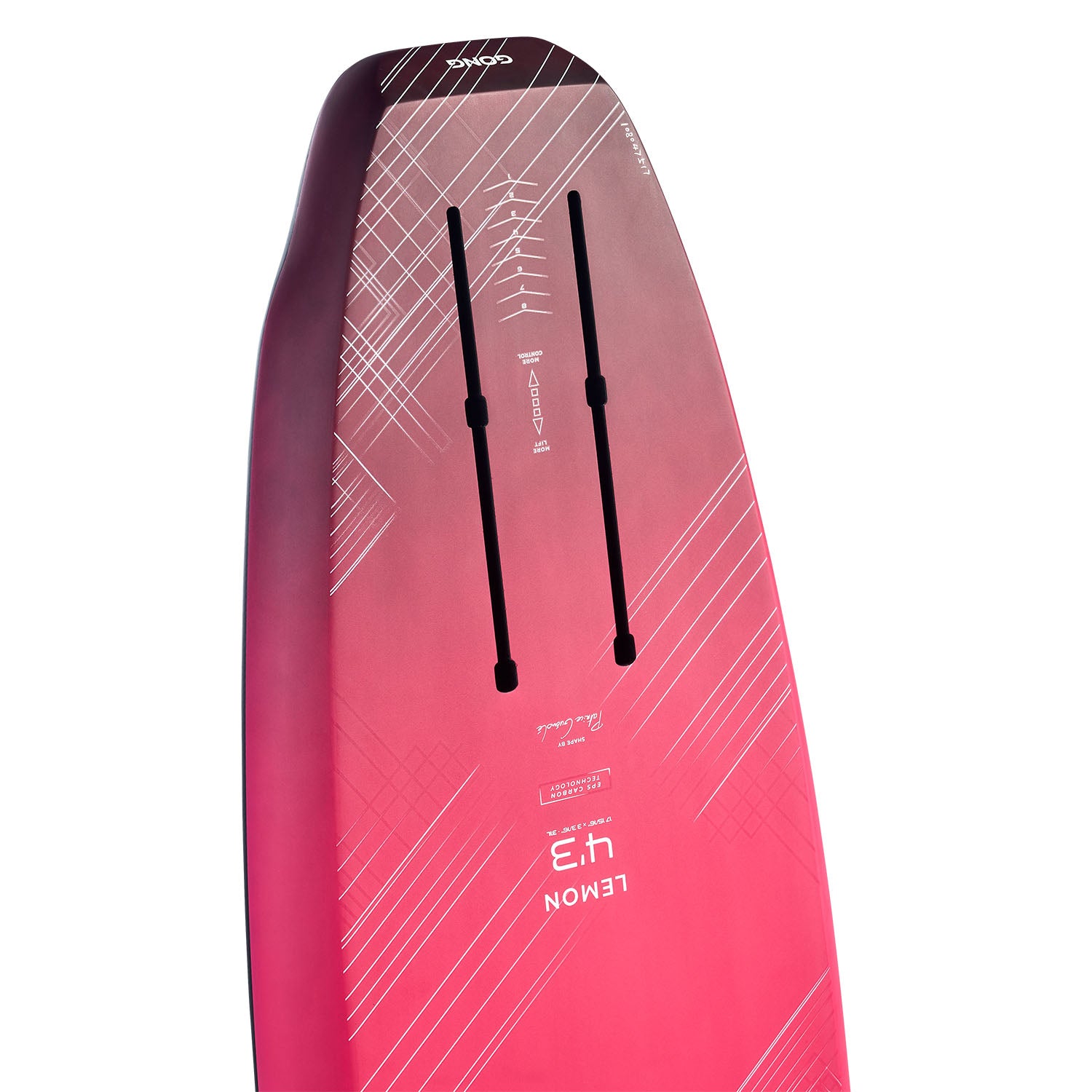 GONG Surf Foil Board Lemon EPS Pro Foilboard — in action on the water
