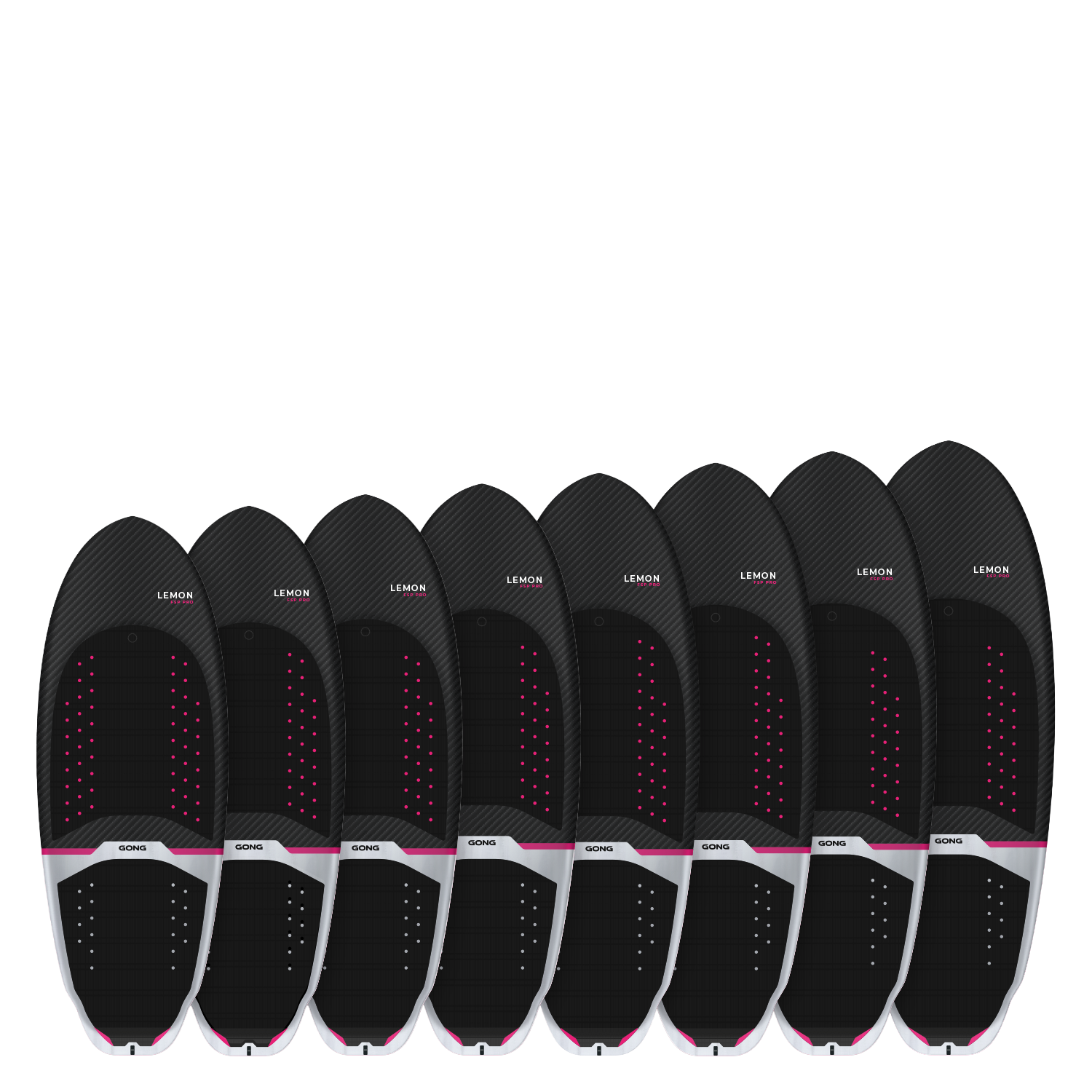 Доска для фойла GONG Surf Foil Board Lemon FSP Pro — вид сбоку